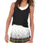 Girl's Serves Up Bralette Tennis Tank White and Black Apparel Lucky In Love
