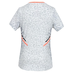 Girls' Cool Cat Short Sleeve Tennis Top Orange Glow Apparel Lucky In Love