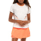 Girls' Cool Cat Short Sleeve Tennis Top Orange Glow Apparel Lucky In Love