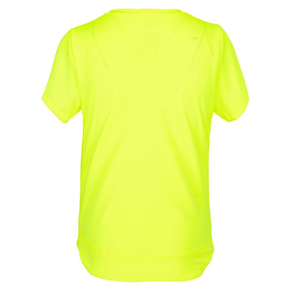Girls' Dynamic High-Low Short Sleeve Tennis Top Neon Yellow Apparel Lucky In Love