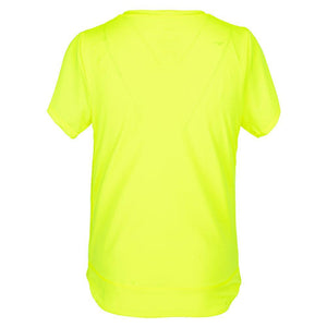Girls' Dynamic High-Low Short Sleeve Tennis Top Neon Yellow Apparel Lucky In Love