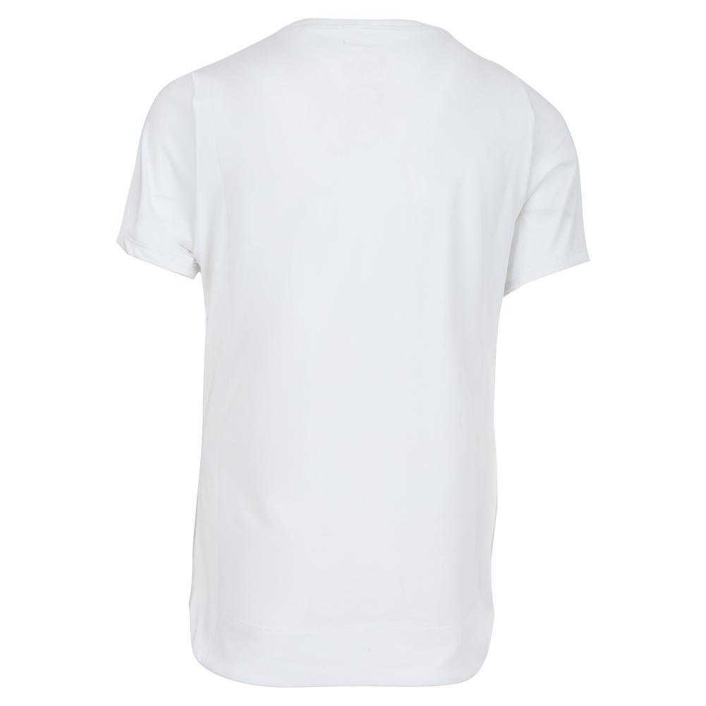 Girls' Dynamic High-Low Short Sleeve Tennis Top Apparel Lucky In Love