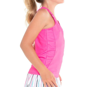 Girl's Entwine Racerback Tennis Tank Taffy Apparel Lucky In Love
