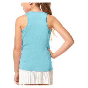 Girls' V-Neck Cutout Tennis Tank Ocean Apparel Lucky In Love