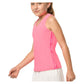 Girls' V-Neck Cutout Tennis Tank Pink Apparel Lucky In Love