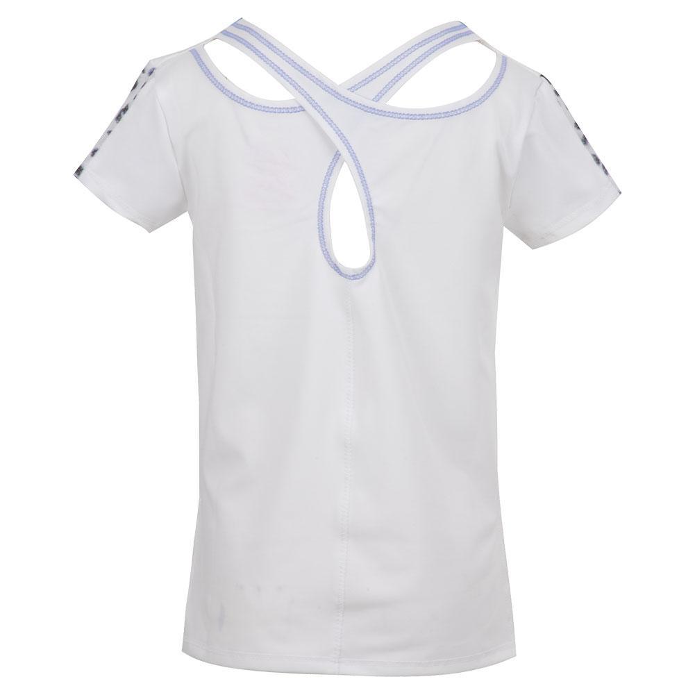 Girls' Grrrl Power Tennis Tee White Apparel Lucky In Love