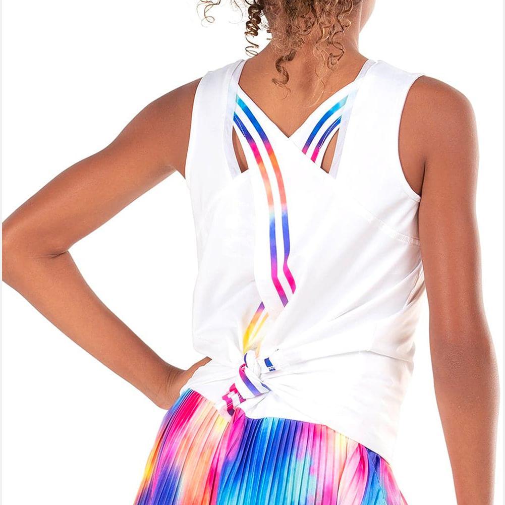 Girl's Tie Back Tennis Tank Apparel Lucky In Love