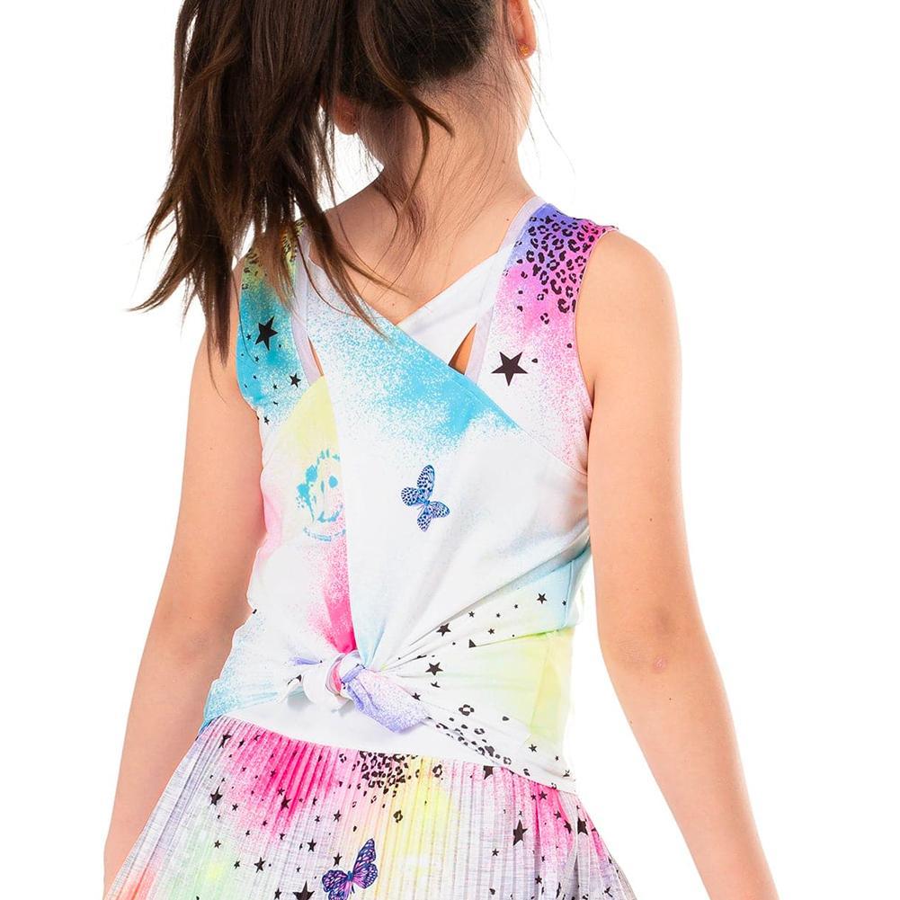 Girl's Tie Back Tennis Tank Apparel Lucky In Love