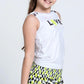 Girls' Highly Smiley Tie Back Tennis Tank White Apparel Lucky In Love
