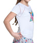 Girls' Got The Feeling Short Sleeve Tennis Top Multicolor Apparel Lucky In Love