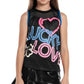 Girls' Glow with Love Tennis Tank Electric Blue Apparel Lucky In Love