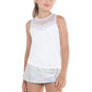 Girl's Ikat About It Tie Back Tennis Tank White Apparel Lucky In Love