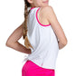 Girls' Berry Sweet Tie Back Tennis Tank White Apparel Lucky In Love