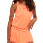 Girls' In Motion Bralette Tennis Tank Orange Glow Apparel Lucky In Love