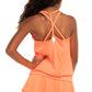 Girls' In Motion Bralette Tennis Tank Orange Glow Apparel Lucky In Love