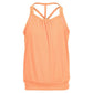 Girls' In Motion Bralette Tennis Tank Orange Glow Apparel Lucky In Love