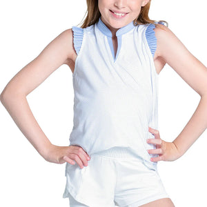 Girls` Lovely Pleat Tennis Tank Baby Lavender Apparel Lucky In Love