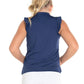 Girl's Pleat Me Up Tennis Tank Navy Apparel Lucky In Love