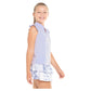 Girl's Pleat Me Up Tennis Tank Hazy Apparel Lucky In Love