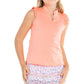 Girl's Pleat Me Up Tennis Tank Peach Apparel Lucky In Love