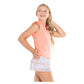 Girl's Pleat Me Up Tennis Tank Peach Apparel Lucky In Love