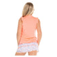 Girl's Pleat Me Up Tennis Tank Peach Apparel Lucky In Love