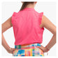 Girls` Pleat Me Up Tennis Tank Apparel Lucky In Love