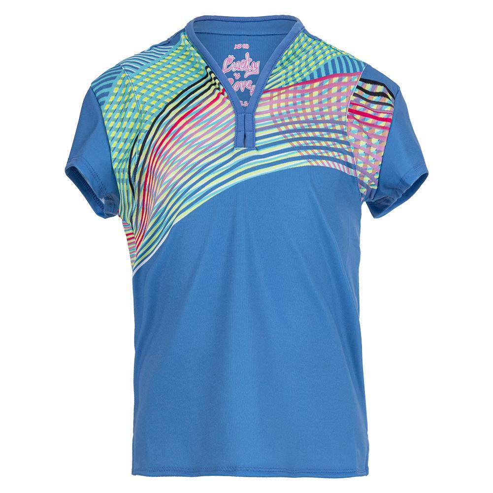 Girls` Count On Me Short Sleeve Tennis Top Apparel Lucky In Love
