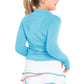 Girl's Mandarin Collar Tennis Long Sleeve Ocean Apparel Lucky In Love
