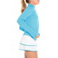 Girl's Mandarin Collar Tennis Long Sleeve Ocean Apparel Lucky In Love