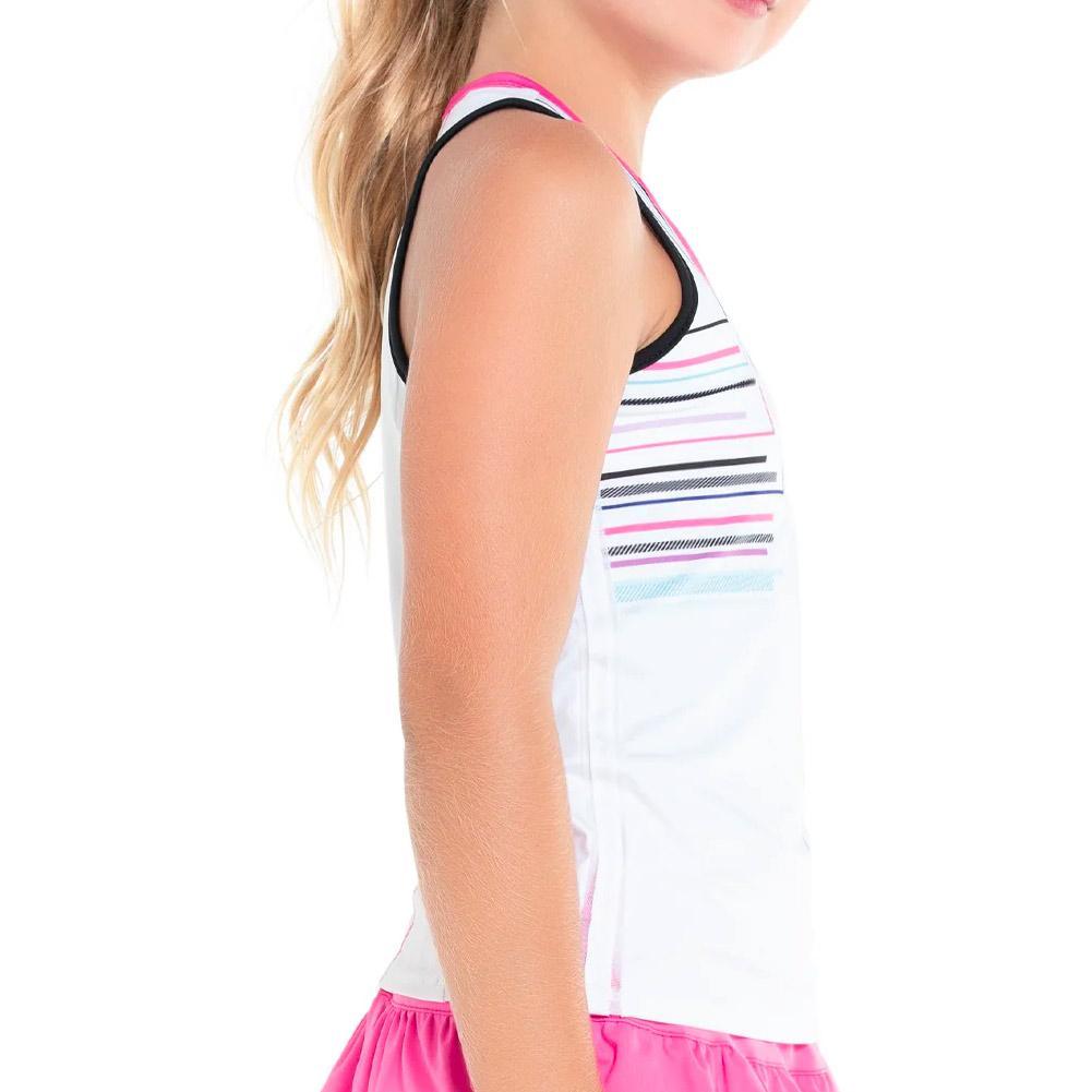 Girl's Prep It Up Tennis Tank White Apparel Lucky In Love