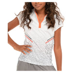 Girls` Wild Cat Short Sleeve Tennis Top White Apparel Lucky In Love