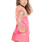 Girls' Summer Glow Short Sleeve Tennis Top Pink Apparel Lucky In Love