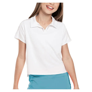 Girls` Cropped Tennis Polo Apparel Lucky In Love