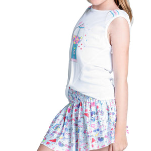 Girls` Gumball Tennis Tank Multicolor Apparel Lucky In Love