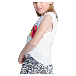 Girls` Retro Doodles Tennis Tank Multicolor Apparel Lucky In Love