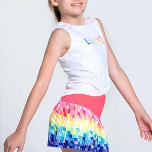 Girls'Love In Color Tennis Tank Rainbow Apparel Lucky In Love