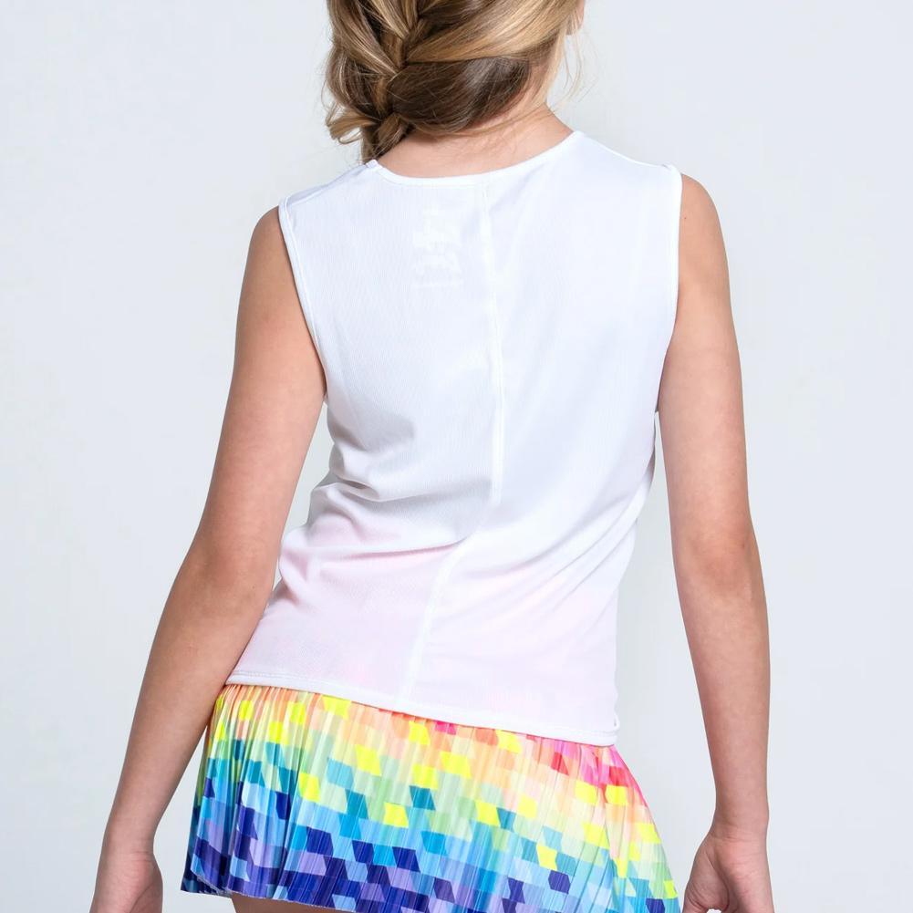 Girls'Love In Color Tennis Tank Rainbow Apparel Lucky In Love