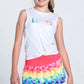 Girls'Love In Color Tennis Tank Rainbow Apparel Lucky In Love