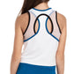 Girls' Play On Crop Tennis Tank White and Black Apparel Lucky In Love
