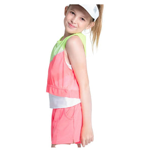 Girls` Spin Around Tennis Tank Flamingo Apparel Lucky In Love