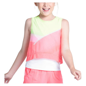 Girls` Spin Around Tennis Tank Flamingo Apparel Lucky In Love