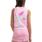 Girl's Deco In Love Tennis Tank White Apparel Lucky In Love