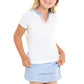 Girl's Blossom Tennis Short Sleeve White Apparel Lucky In Love