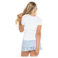 Girl's Blossom Tennis Short Sleeve White Apparel Lucky In Love