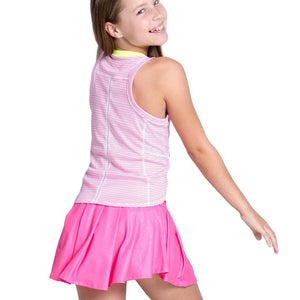 Girls` Victory Streak Tennis Tank Pink Apparel Lucky In Love