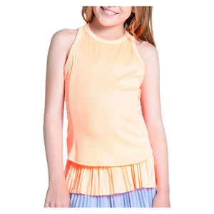 Girls` Free To Fly Tennis Tank Orange Frost Apparel Lucky In Love