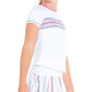 Girl's Prep In My Step Tennis Short Sleeve White Apparel Lucky In Love