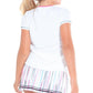 Girl's Prep In My Step Tennis Short Sleeve White Apparel Lucky In Love