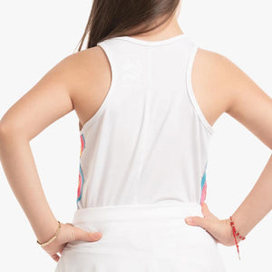 Girl's Prisma Stripe Tennis Tank Rainbow Apparel Lucky In Love